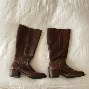 Lucky Brand Brown Leather Boots